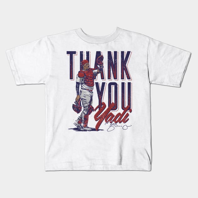 Yadier Molina St. Louis Thank You Yadi Kids T-Shirt by ganisfarhan